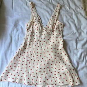 Zara Strawberry Print Mini Dress